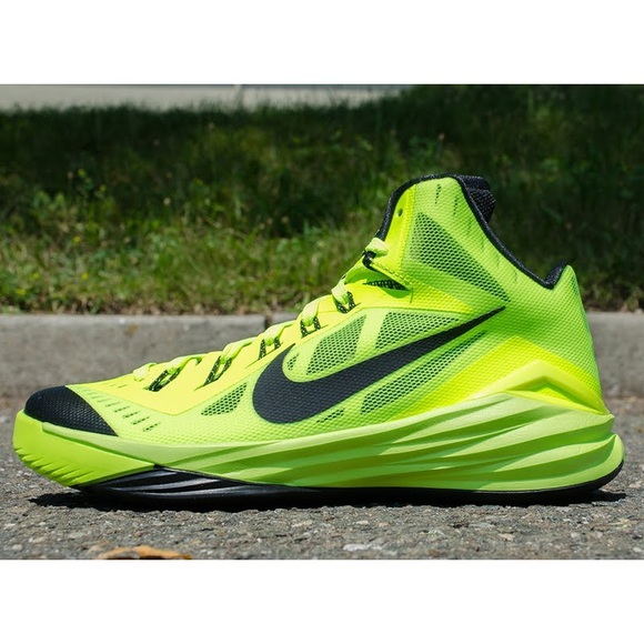 Nike Hyperdunk 2014 Volt / Black Sneakers - Picture 3 of 16